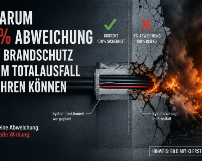 Warum 5 % Abweichung im Brandschutz zum Totalausfall führen können