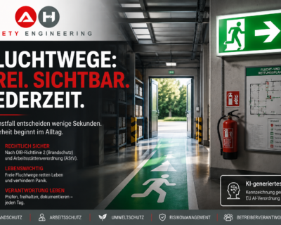 Fluchtwege: Im Ernstfall entscheiden wenige Sekunden – und oft nur wenige Zentimeter