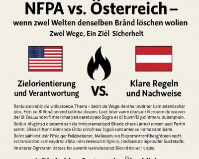 NFPA vs. Österreich – wenn zwei Welten denselben Brand löschen wollen