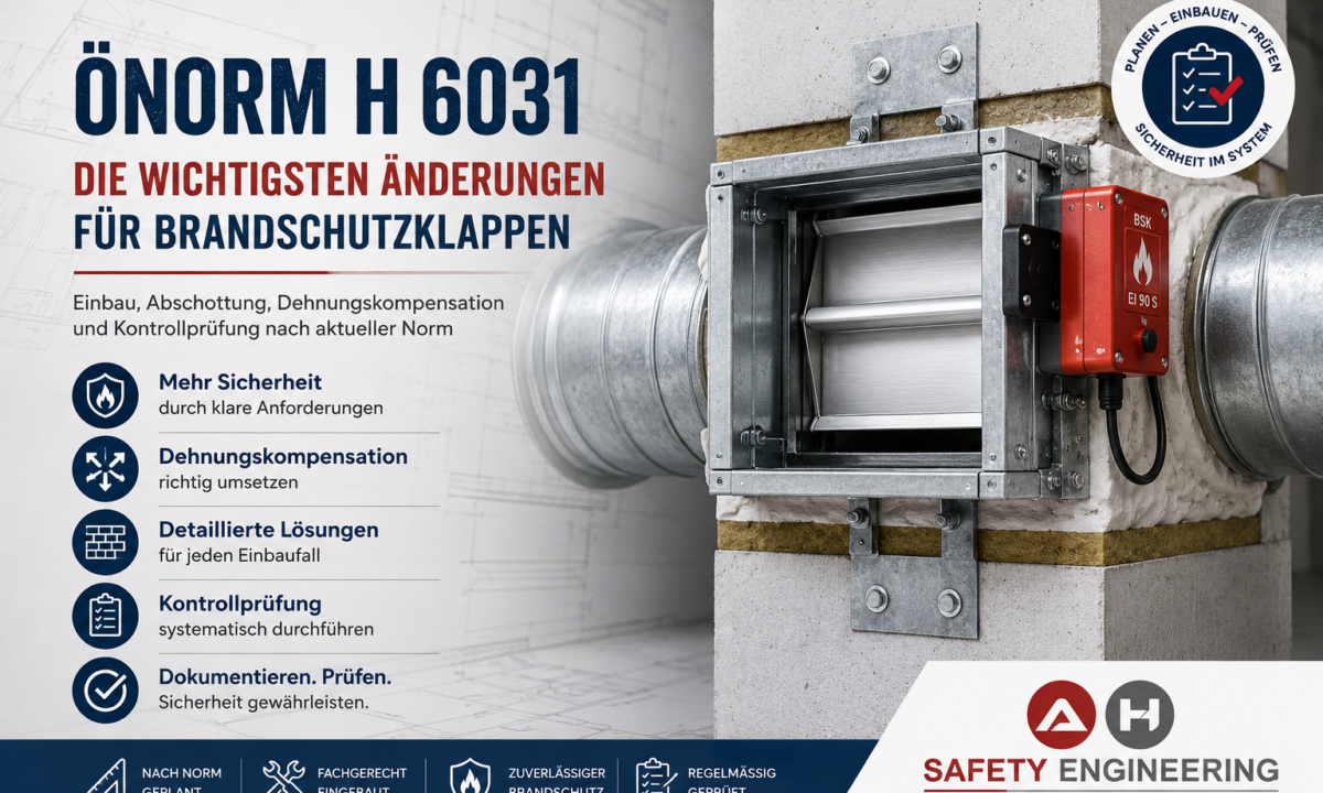 ÖNORM H 6031 – Warum sich der Einbau von Brandschutzklappen grundlegend verändert hat
