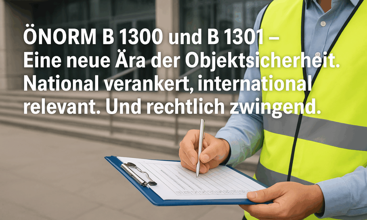 ÖNORM B 1300 und B 1301 – Eine neue Ära der Objektsicherheit.