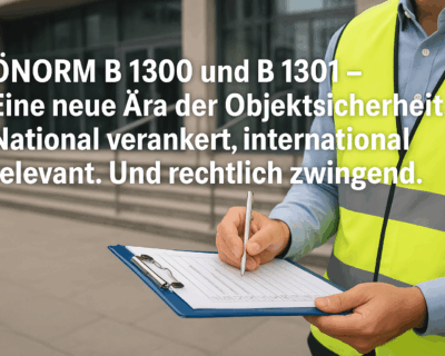ÖNORM B 1300 und B 1301 – Eine neue Ära der Objektsicherheit.